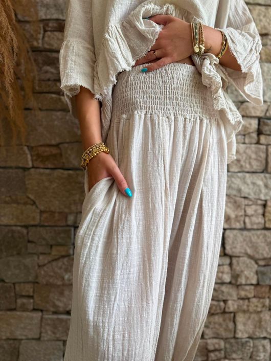 Sundaze Cheesecloth Bloomer Pant Calico